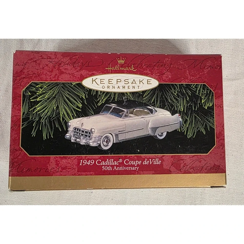 Hallmark 1949 Cadillac Coupe de Ville Ornament 50th Anniversary Die-Cast